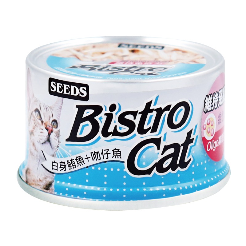 Seeds 惜時 Bistro Cat 特級銀貓健康罐 80g  貓罐 貓咪罐頭 銀貓罐-規格圖2