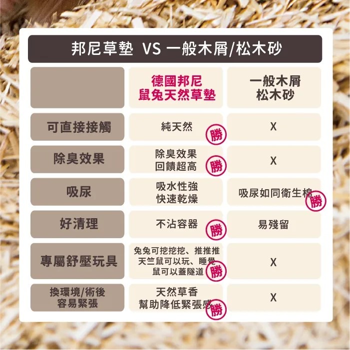 bunny 德國邦尼 天然草墊 墊料 小寵墊料 小寵 兔子 天竺鼠 龍貓 倉鼠 強力吸水除臭 柔軟除臭 亞麻墊-細節圖2