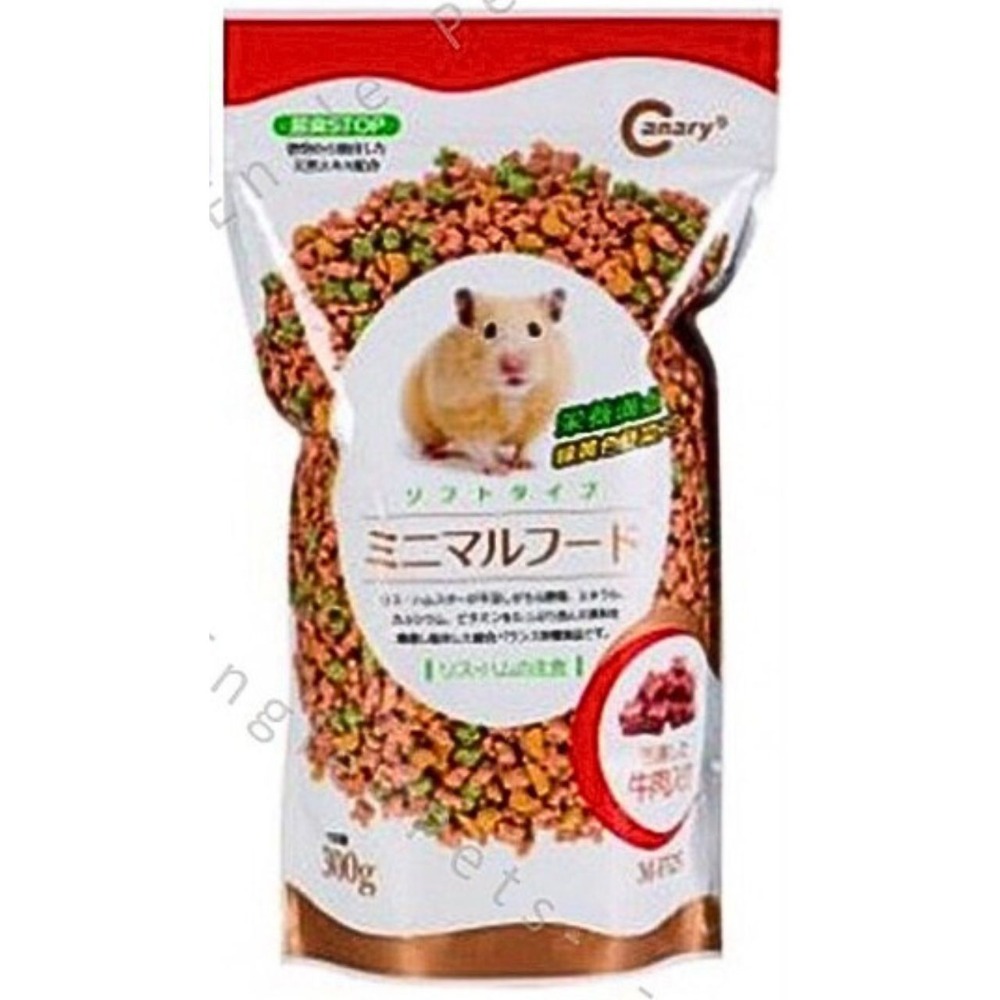 Canary 鼠飼料 哈姆的燒肉食堂 300g 鼠飼料 鼠主食 倉鼠飼料 倉鼠 鼠 黃金鼠-規格圖1