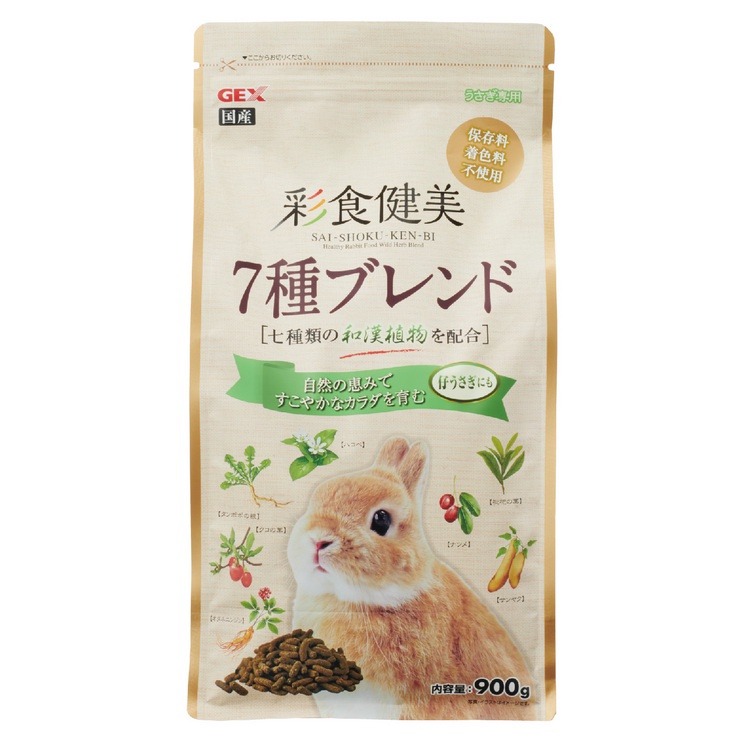 日本 GEX 彩食健美 寵兔飼料 幼兔 毛球 肥胖 老兔 飼料 兔飼料 兔子主食 兔子飼料-規格圖2