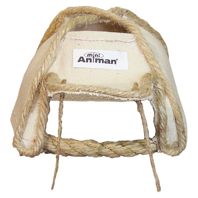 mini animan 倉鼠露營黃麻小屋 倉鼠窩 小屋 黃麻 倉鼠 鼠用品 三線 一線 紫倉 老公公-細節圖8