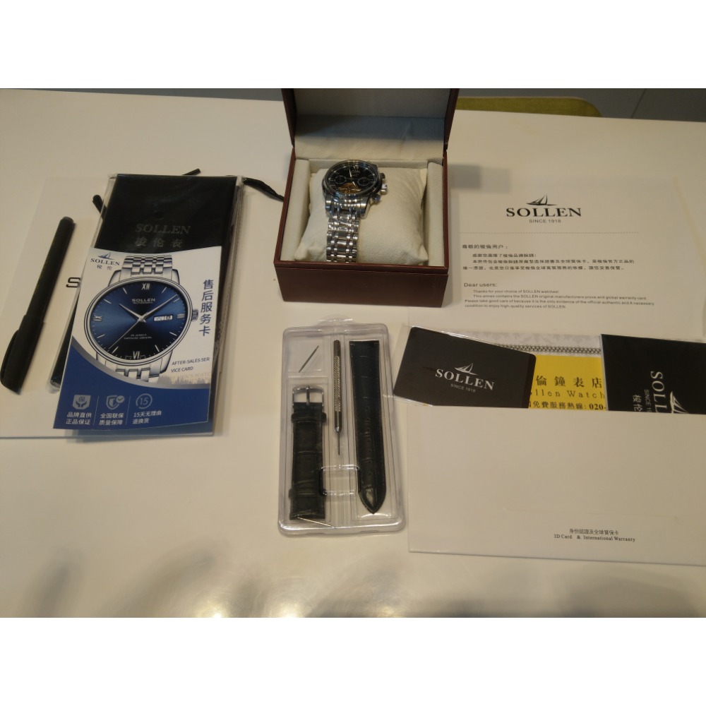 Sollen 自動機械錶 男錶 不鏽鋼 多功能-細節圖4