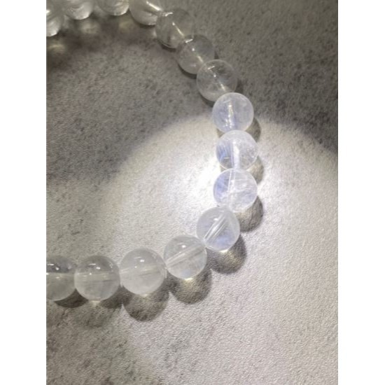 -♞-藍針水晶手串-♞- 顯針 天使羽翼 靈性 白水晶 異象水晶 手鍊 手串-細節圖7