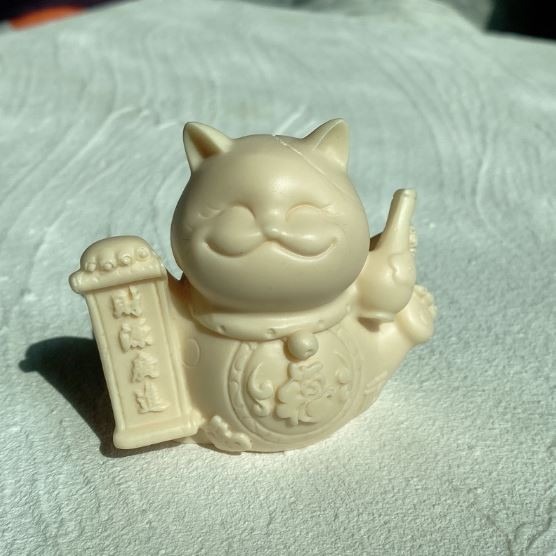 -♞- 象牙果擺飾 -♞- 招財貓 招財納福 擺飾 擺件 桌上小物 玄關 財位-細節圖2