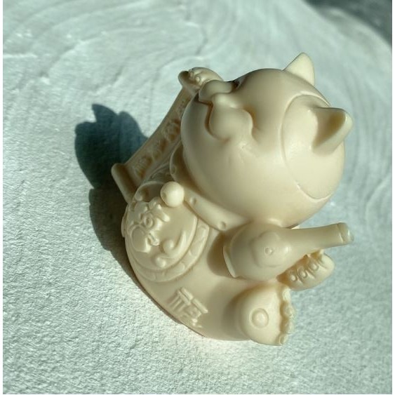 -♞- 象牙果擺飾 -♞- 招財貓 招財納福 擺飾 擺件 桌上小物 玄關 財位-細節圖3