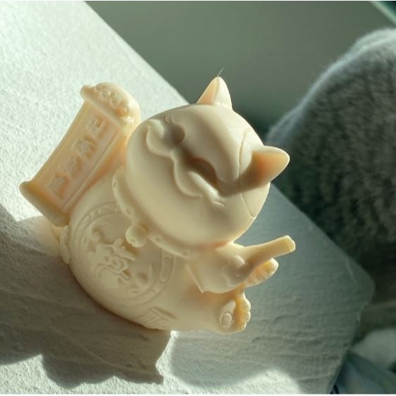 -♞- 象牙果擺飾 -♞- 招財貓 招財納福 擺飾 擺件 桌上小物 玄關 財位-細節圖6