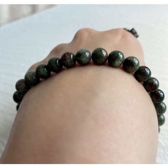 -♞- 滿礦紫、綠幽靈 -♞- 綠幽靈 幽靈家族 招財 水晶 手珠 手鍊 水晶手串-細節圖5