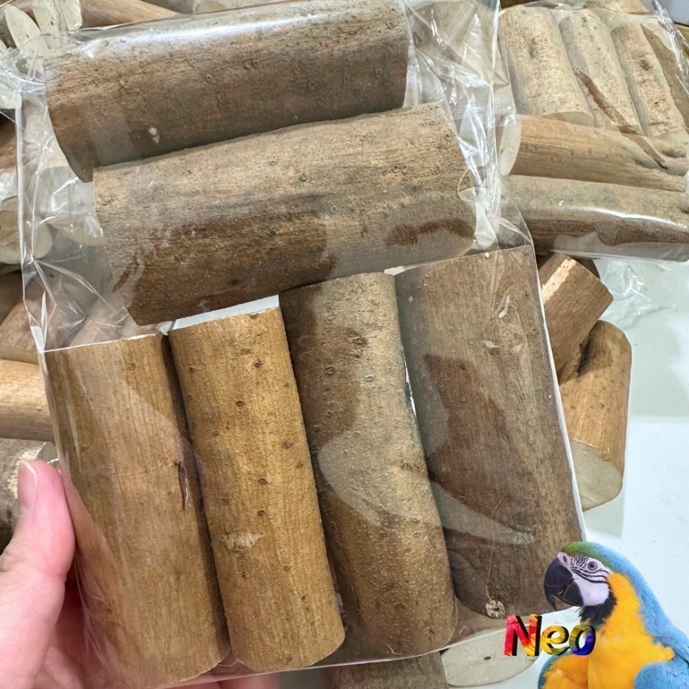 帶皮 Sola 索拉棒 / 通草棒 天然無毒植物根莖 鸚鵡、鼠、兔寵物啃咬玩具  妮歐小賣部｜鸚鵡用品玩具首選 🚚24-規格圖4