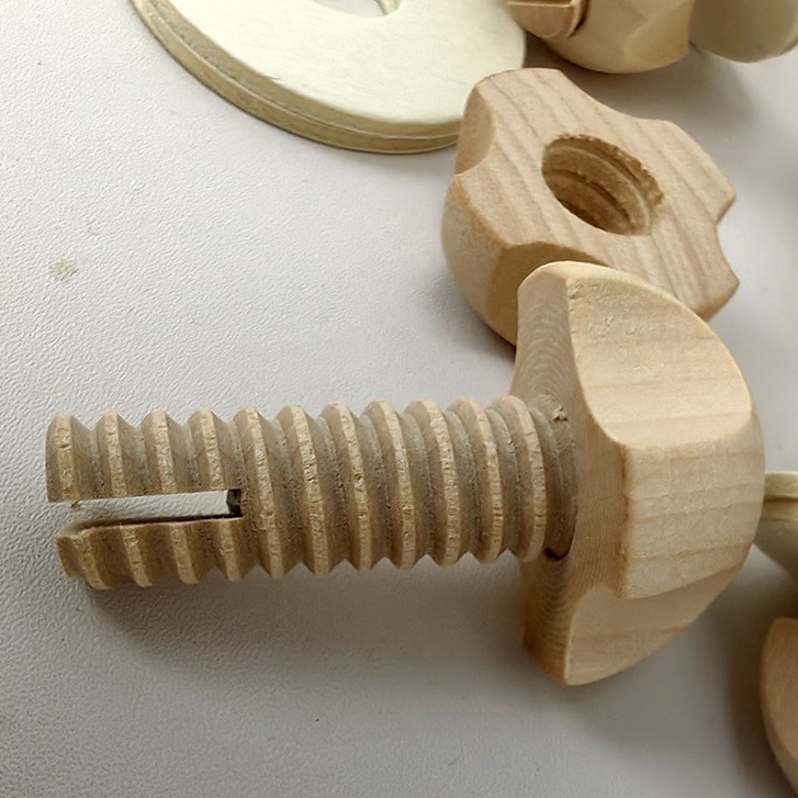 天然啃咬玩具 半圓花型木製旋轉螺絲 裝飾鳥寶的小房子 妮歐小賣部｜鸚鵡用品玩具首選 🚚24H快速出貨-細節圖5