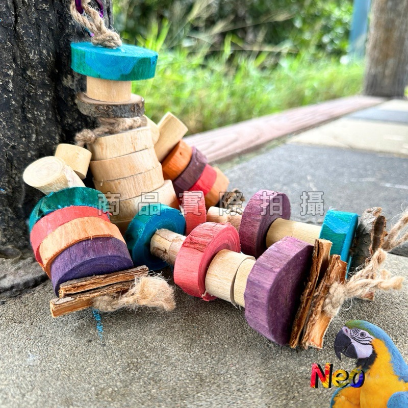 天然啃咬玩具 軟爛木頭人1號 陪伴木頭人 耐打工具人 任妮啃咬不還手 妮歐小賣部｜鸚鵡用品玩具首選 🚚24H快速出貨-細節圖3