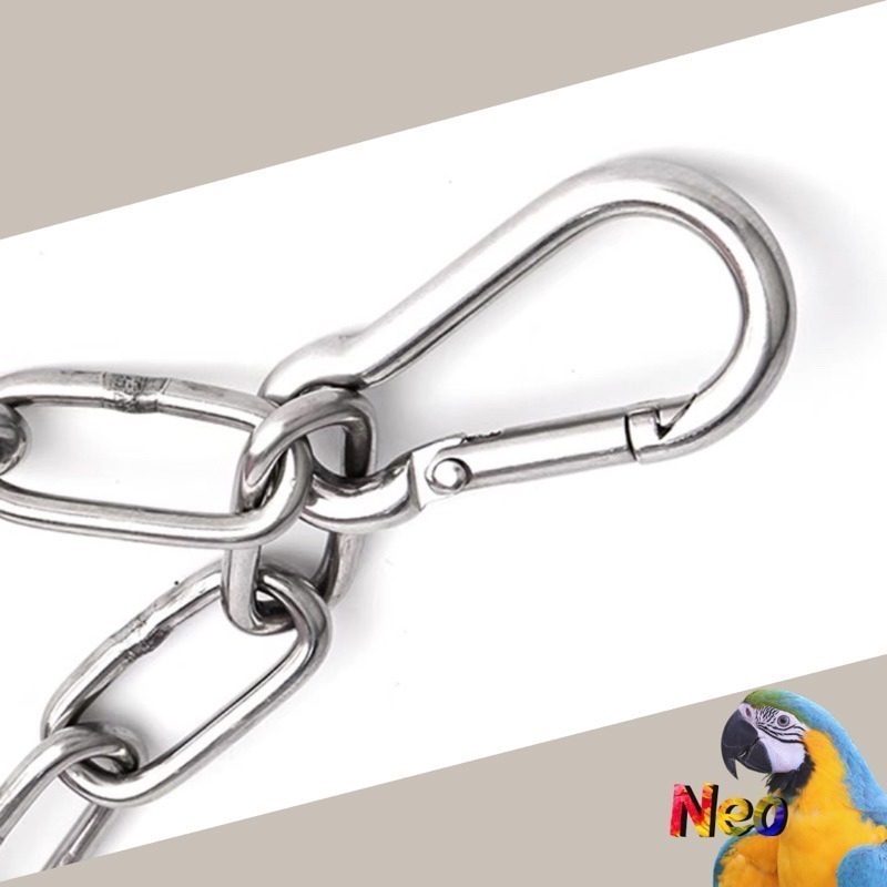 304不鏽鋼玩具 鸚鵡遊戲爬梯 攀爬 擺盪 吊橋 小階梯 可水洗 耐啃咬 妮歐小賣部｜鸚鵡用品玩具首選 🚚24H快速出-細節圖3