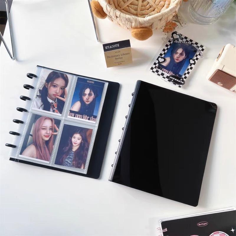 ❗️新增內頁❗️新款蘑菇卡冊 Ringnote卡冊 四宮格3寸拍立得相片 偶像愛豆明星小卡 收納蘑菇孔 鏡面 追星必備-細節圖3