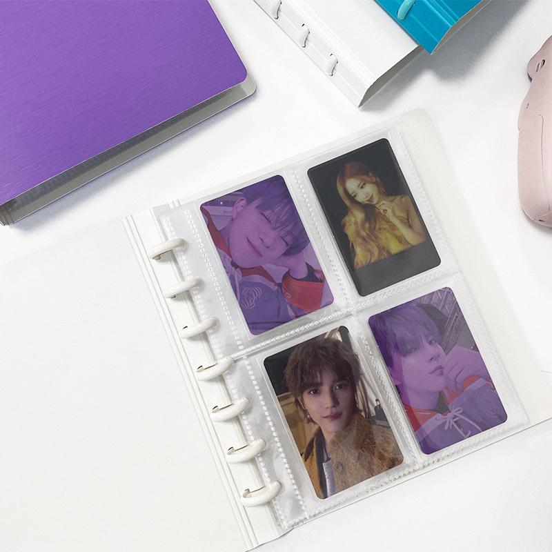 ❗️新增內頁❗️新款蘑菇卡冊 Ringnote卡冊 四宮格3寸拍立得相片 偶像愛豆明星小卡 收納蘑菇孔 鏡面 追星必備-細節圖4