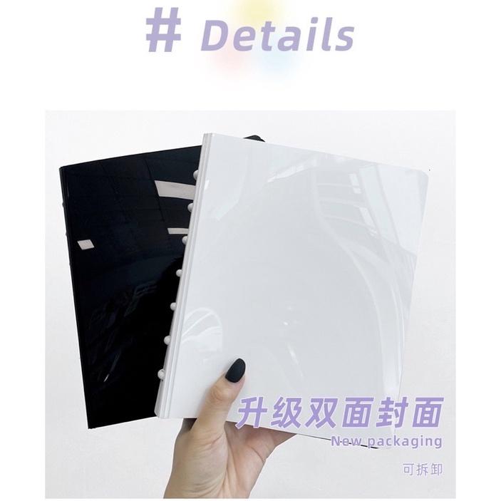 ❗️新增內頁❗️新款蘑菇卡冊 Ringnote卡冊 四宮格3寸拍立得相片 偶像愛豆明星小卡 收納蘑菇孔 鏡面 追星必備-細節圖7