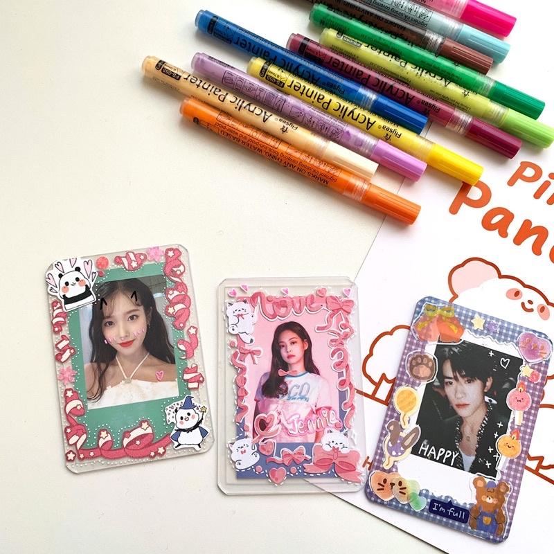 （現貨秒出）白色咕卡筆 DIY手帳 硬卡套咕盤追星小卡 拍立得 塗鴉筆 咕卡記號筆 追星必備-細節圖4