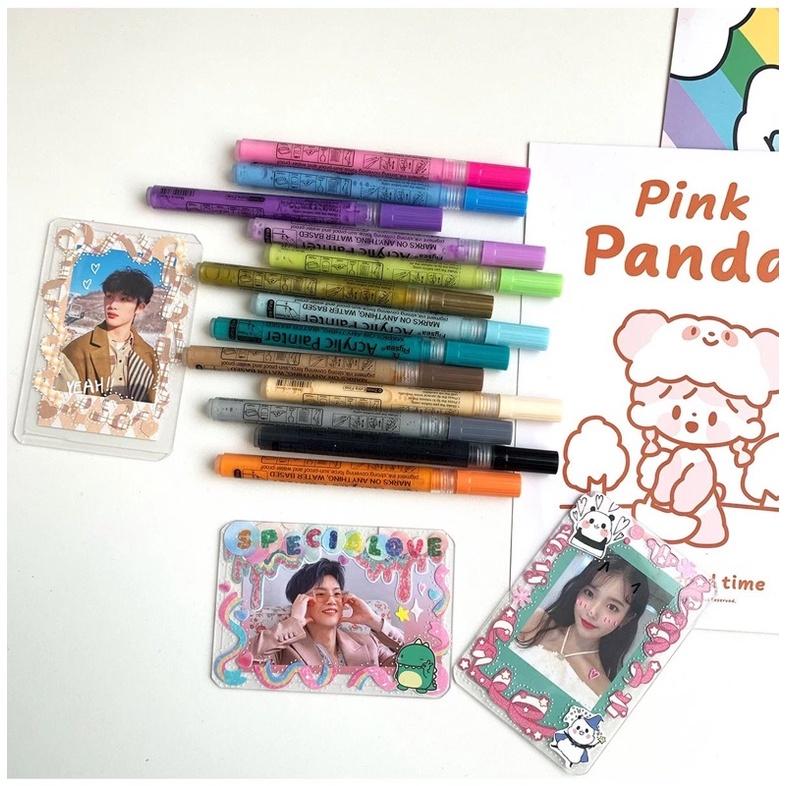 （現貨秒出）白色咕卡筆 DIY手帳 硬卡套咕盤追星小卡 拍立得 塗鴉筆 咕卡記號筆 追星必備-細節圖5