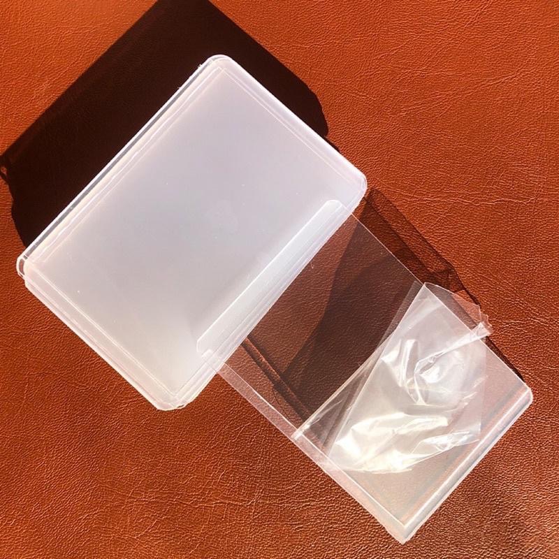 ❗️新增上開❗️雙面覆膜透明硬卡套 35pt PVC 卡片專輯小卡 球星卡 B8硬卡套 偶像 咕卡必備 包材 追星必備-細節圖3