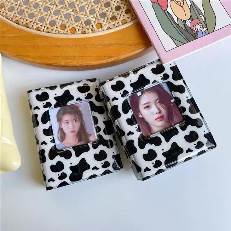 （現貨秒出）韓國 ins 乳牛紋 3寸拍立得卡冊 偶像明星愛豆小卡 咕卡 收納冊 追星必備-細節圖2