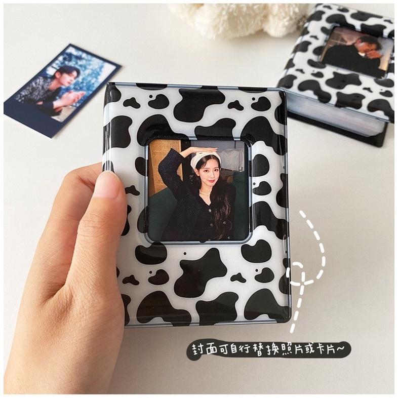 （現貨秒出）韓國 ins 乳牛紋 3寸拍立得卡冊 偶像明星愛豆小卡 咕卡 收納冊 追星必備-細節圖3