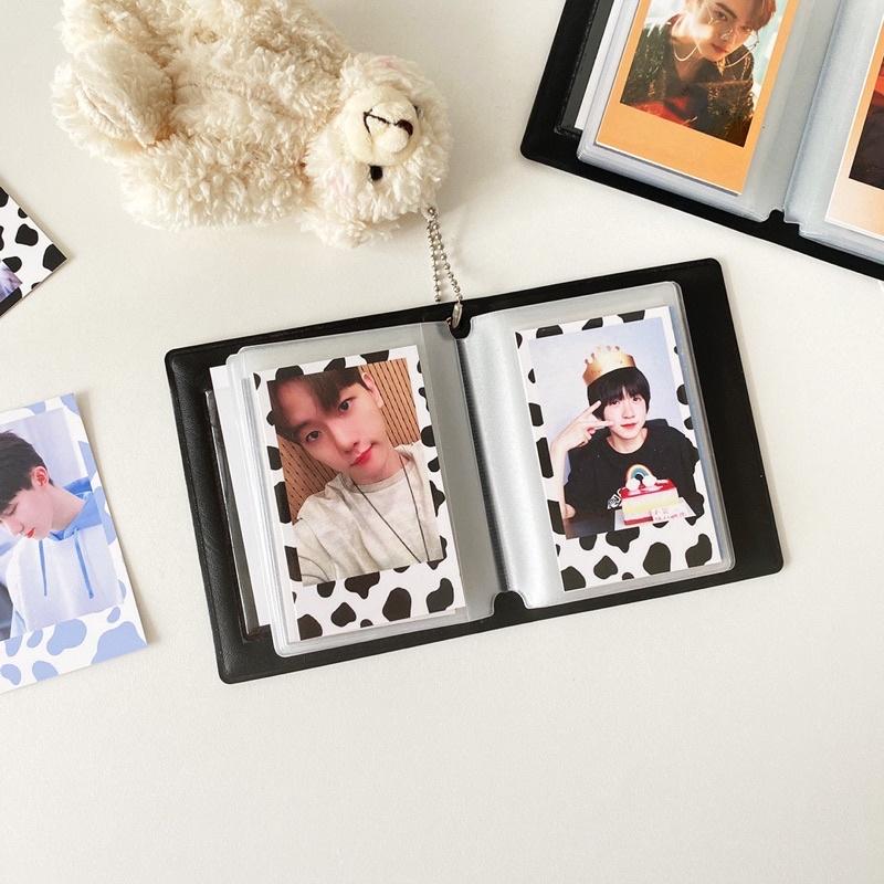 （現貨秒出）韓國 ins 乳牛紋 3寸拍立得卡冊 偶像明星愛豆小卡 咕卡 收納冊 追星必備-細節圖4