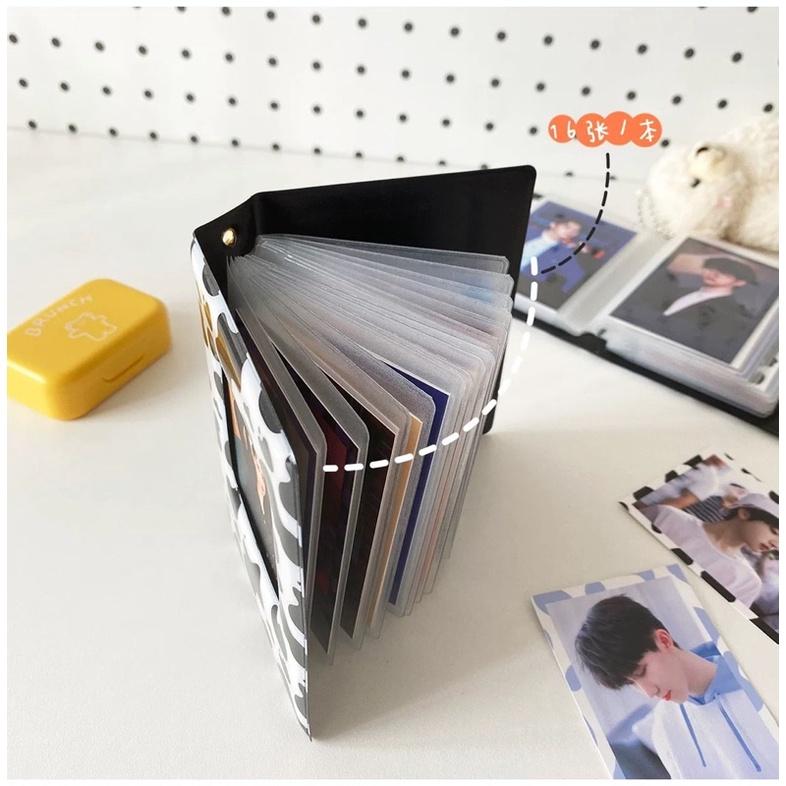 （現貨秒出）韓國 ins 乳牛紋 3寸拍立得卡冊 偶像明星愛豆小卡 咕卡 收納冊 追星必備-細節圖5