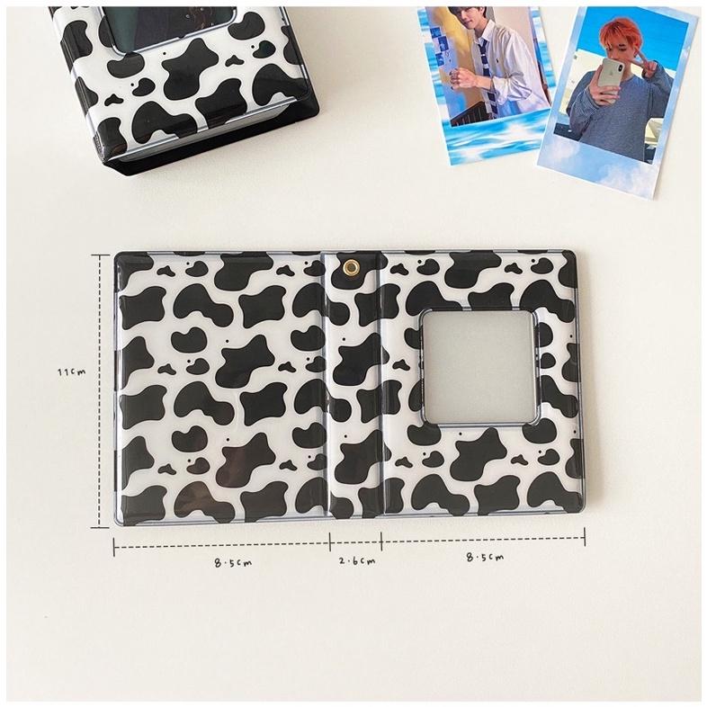 （現貨秒出）韓國 ins 乳牛紋 3寸拍立得卡冊 偶像明星愛豆小卡 咕卡 收納冊 追星必備-細節圖7