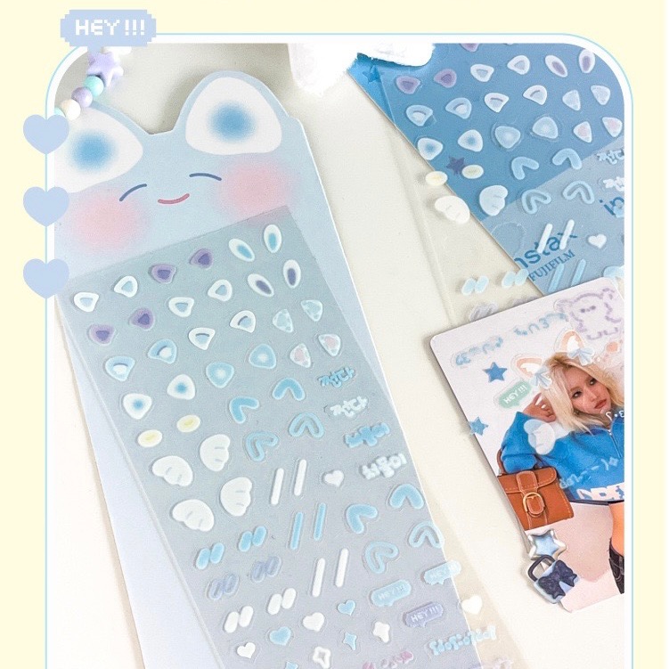 （🆕）糖詩原創 愛寶樂園系列貼紙 PET咕卡咕盤 裝飾貼紙 偶像明星愛豆小卡 可愛動物表情 顏文字 手帳必備-細節圖6