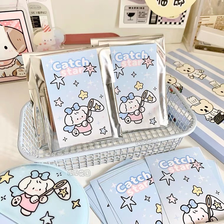 （🆕）瓜瓜花園新品 小紅書打包必備  原創可愛小狗 咚咚封口貼 偶像明星愛豆專輯小卡出卡貼紙 貴婦包裝 打包追星必備-細節圖6