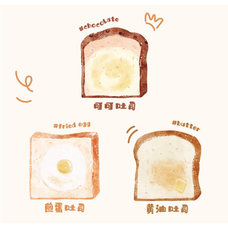 （現貨秒出）NOTE FOR記憶麵包系列 便條紙 簡約ins異形 可愛趣味 學生筆記文具 留言備忘便籤-細節圖4