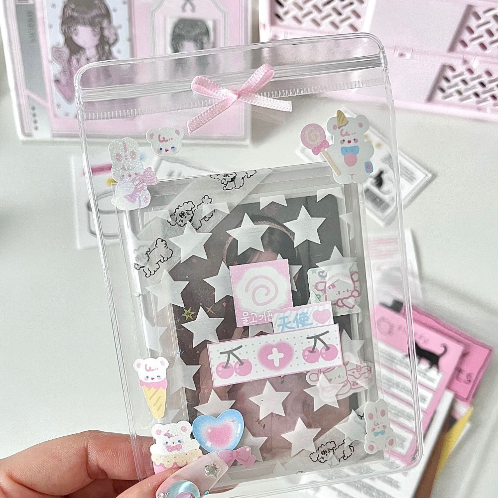 （🆕）高級質感 出卡打包 pvc包材 偶像明星愛豆專輯小卡 拍立得照片 透明保護袋 首飾貴婦包裝 防水 自封 追星必備-細節圖6