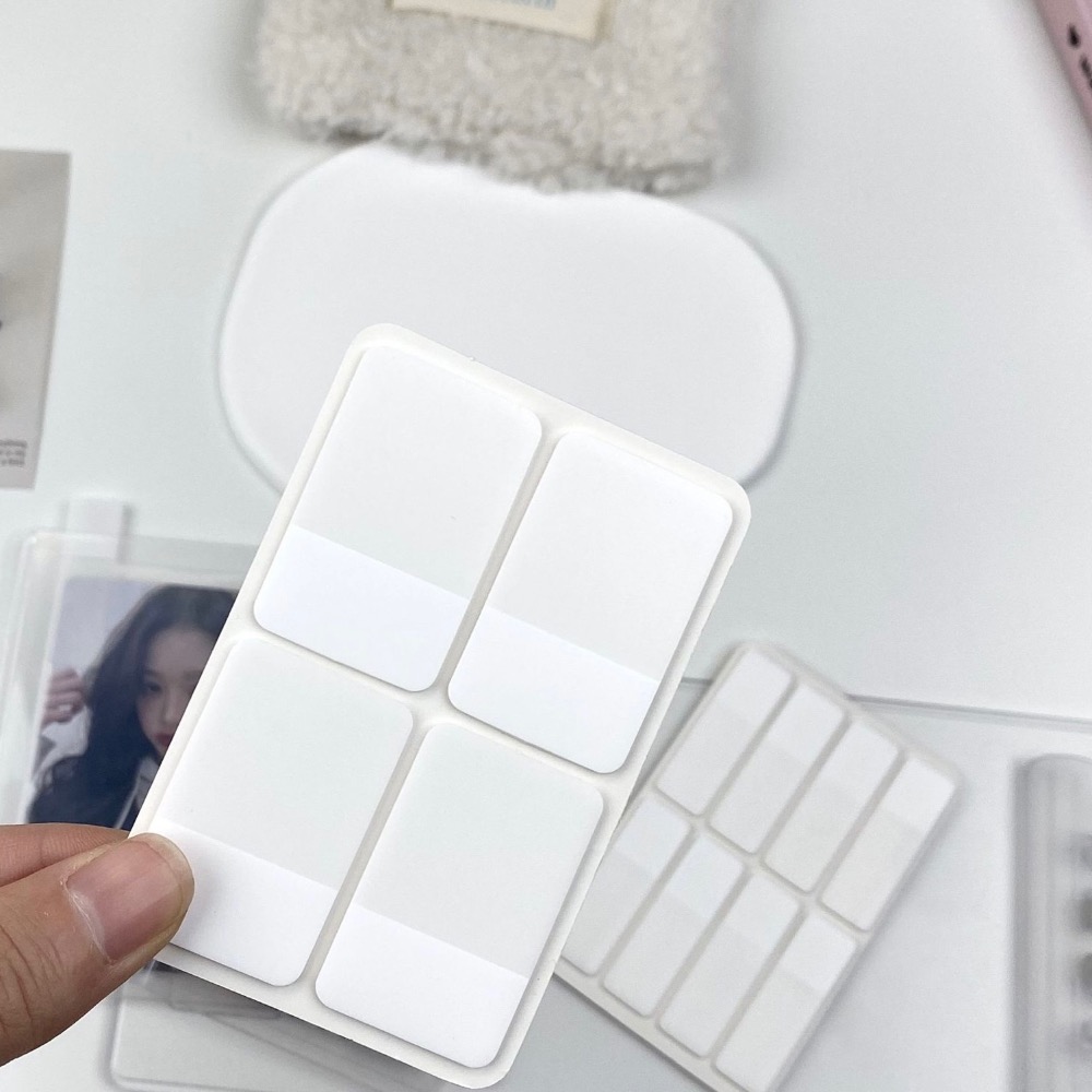 （🆕）磨砂纯白索引貼80貼 ins風 偶像明星愛豆專輯小卡 出卡索引貼 白色簡約 小紅書標籤貼紙 包材出卡 追星必備-細節圖2