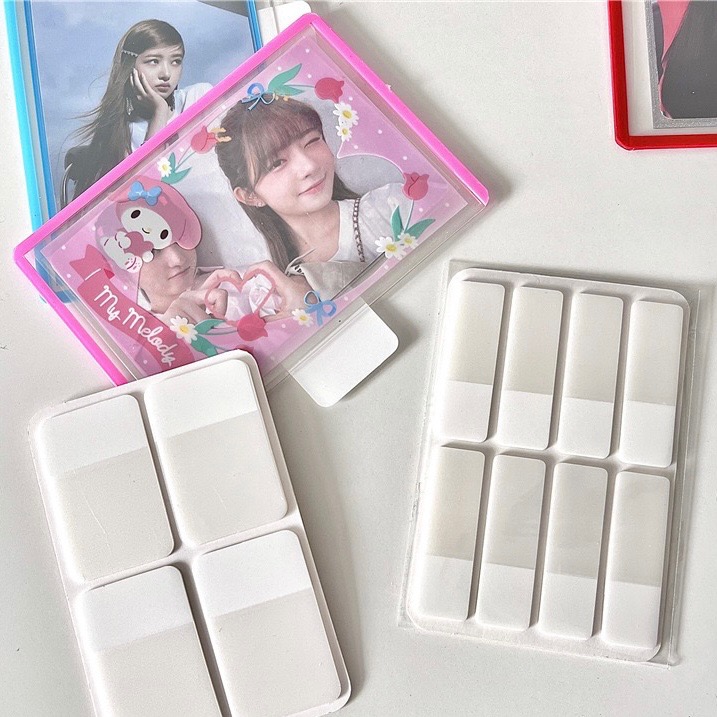 （🆕）磨砂纯白索引貼80貼 ins風 偶像明星愛豆專輯小卡 出卡索引貼 白色簡約 小紅書標籤貼紙 包材出卡 追星必備-細節圖5