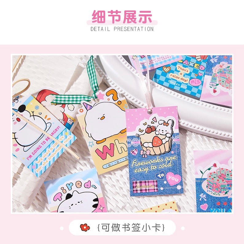 （🆕）寓見誠品原創一包20張 小藝術家系列 創意韓系卡通貼紙 封口貼手帳 出卡包卡 包材DIY異形封口貼紙 追星必備-細節圖7