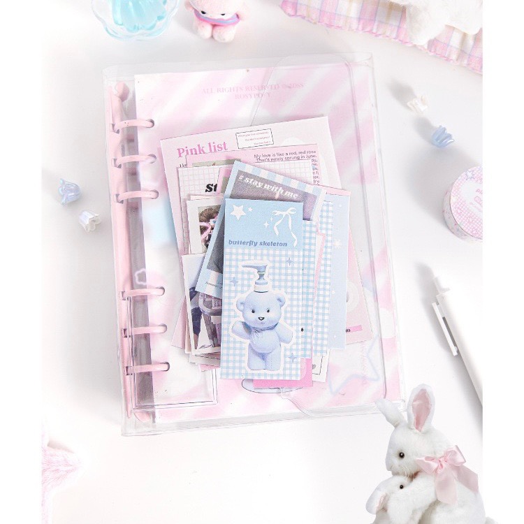 （🆕）糖詩 原創卡片貼紙包 浪漫主義系列 韓系ins風 芭蕾風 偶像明星愛豆專輯 打包出卡 可愛咕卡貼手帳素材裝飾-細節圖8
