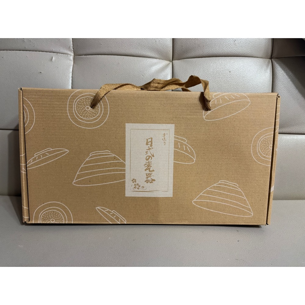 和風五入陶瓷餐具組（1碟、1大碗、1小碗、1盤、1筷）❤️全新現貨未拆封-細節圖3
