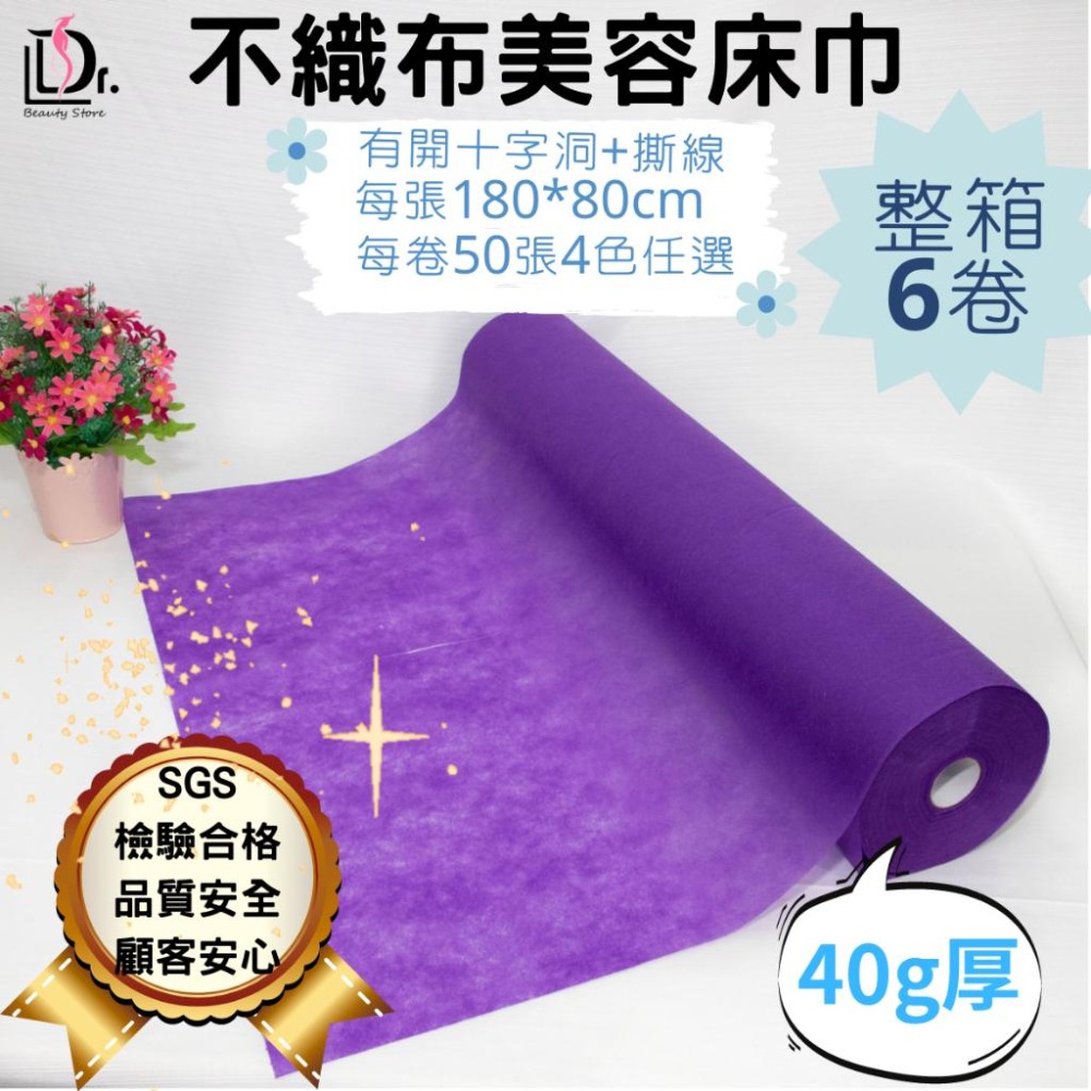 [美容床巾+天天免運] 厚度40g×6卷 油壓紙 捲床巾 舖床巾 拋棄式 美容床單 不織布床單-細節圖9