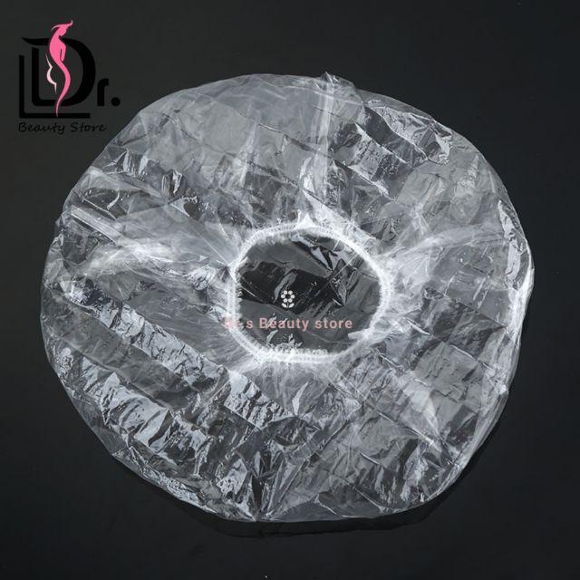 [含稅附發票]拋棄式浴帽 100入1包 spa 美容 三溫暖 PE浴帽 毛毛蟲浴帽 不織布浴帽-細節圖3