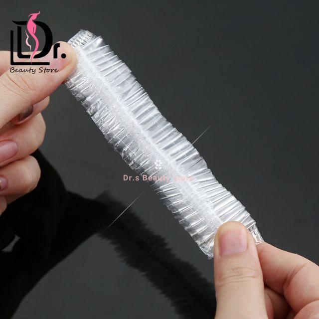 [含稅附發票]拋棄式浴帽 100入1包 spa 美容 三溫暖 PE浴帽 毛毛蟲浴帽 不織布浴帽-細節圖4