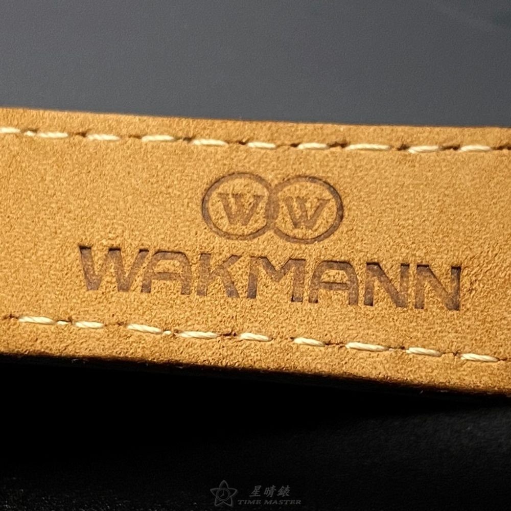 WAKMANN威克曼男女通用錶,編號WA00002,42mm玫瑰金錶殼,咖啡色錶帶款-細節圖7