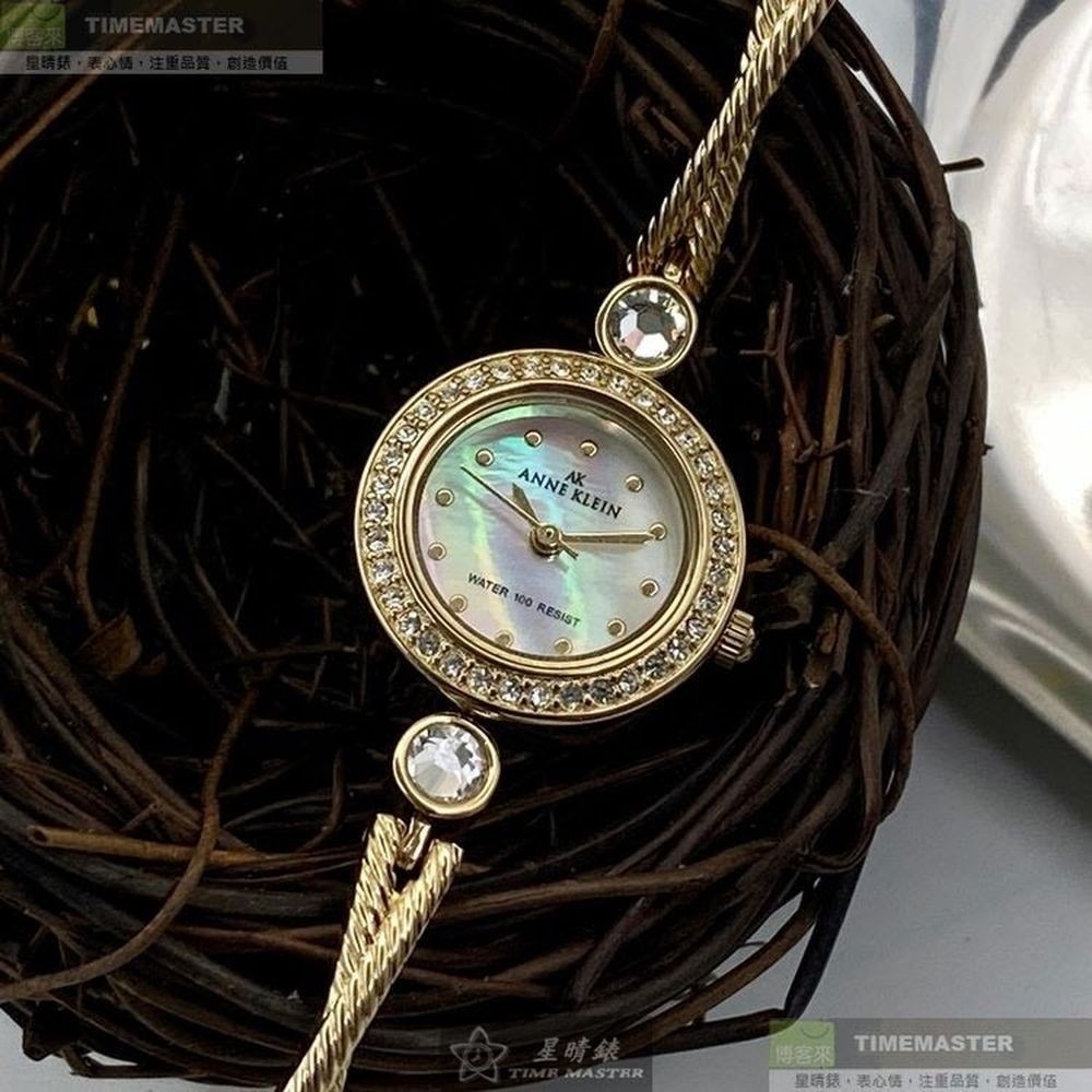 AnneKlein:手錶,型號:AN00567,女錶20mm金色錶殼貝母變色錶面精鋼錶帶款-細節圖2