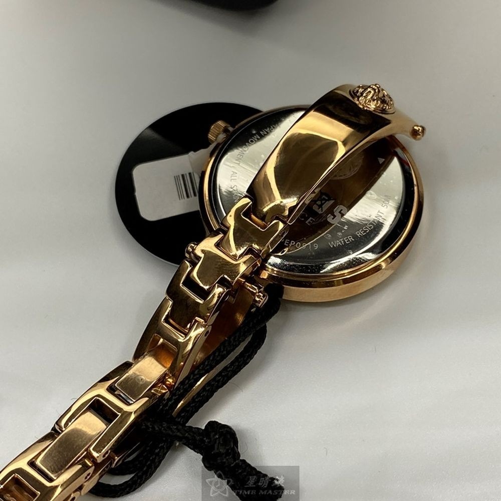 VERSUS VERSACE:手錶,型號:VV00303,女錶34mm玫瑰金錶殼水藍色錶面精鋼錶帶款-細節圖6