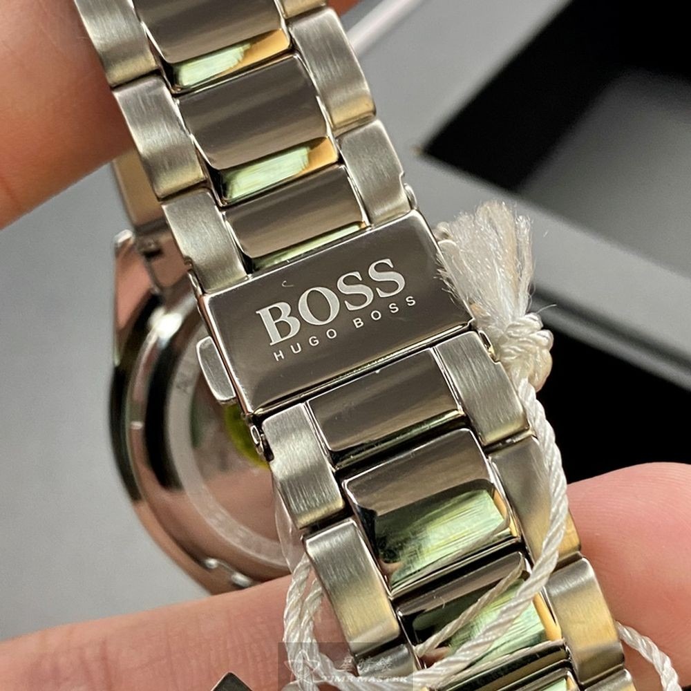 BOSS:手錶,型號:HB1513582,男錶42mm銀錶殼寶藍色錶面精鋼錶帶款-細節圖7