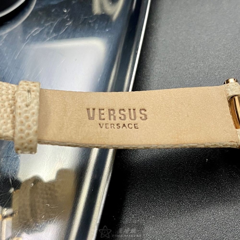 VERSUS VERSACE:手錶,型號:VV00275,女錶32mm玫瑰金錶殼玫瑰金色錶面真皮皮革錶帶款-細節圖6