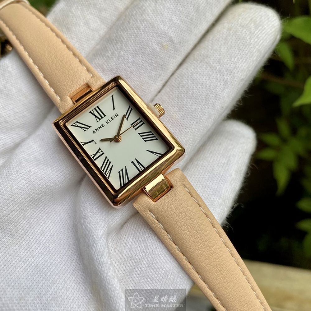 AnneKlein:手錶,型號:AN00508,女錶18mm, 22mm玫瑰金錶殼白色錶面真皮皮革錶帶款-細節圖8