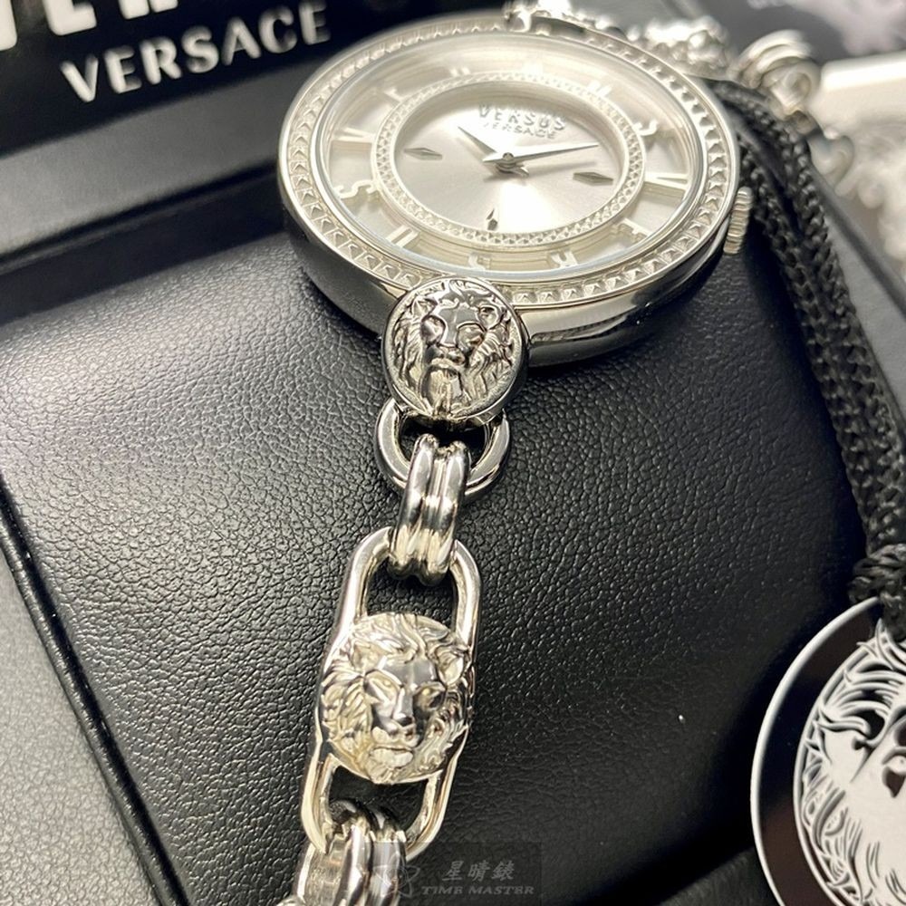 VERSUS VERSACE:手錶,型號:VV00201,女錶36mm銀錶殼銀白錶面精鋼錶帶款-細節圖3