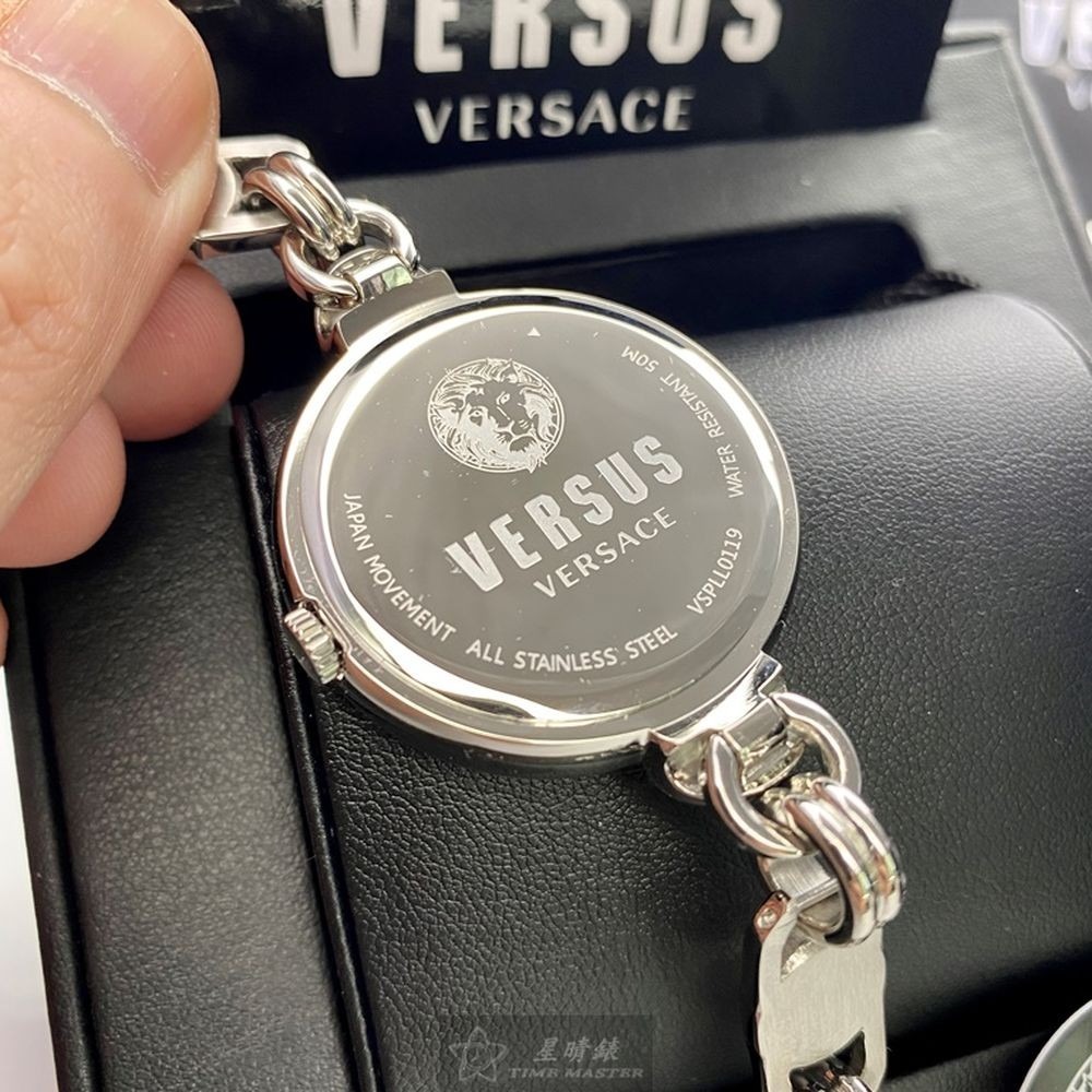 VERSUS VERSACE:手錶,型號:VV00201,女錶36mm銀錶殼銀白錶面精鋼錶帶款-細節圖4