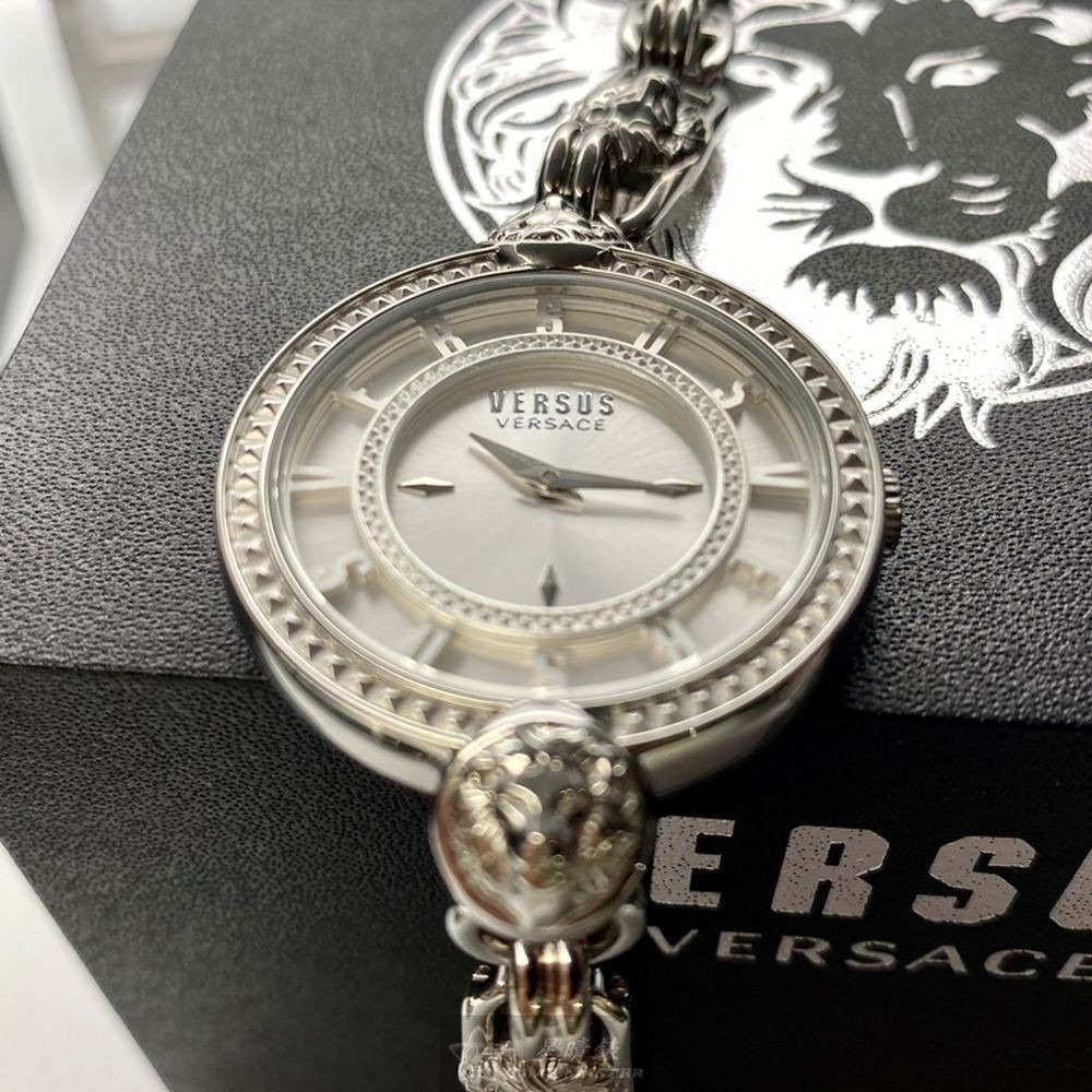 VERSUS VERSACE:手錶,型號:VV00201,女錶36mm銀錶殼銀白錶面精鋼錶帶款-細節圖9