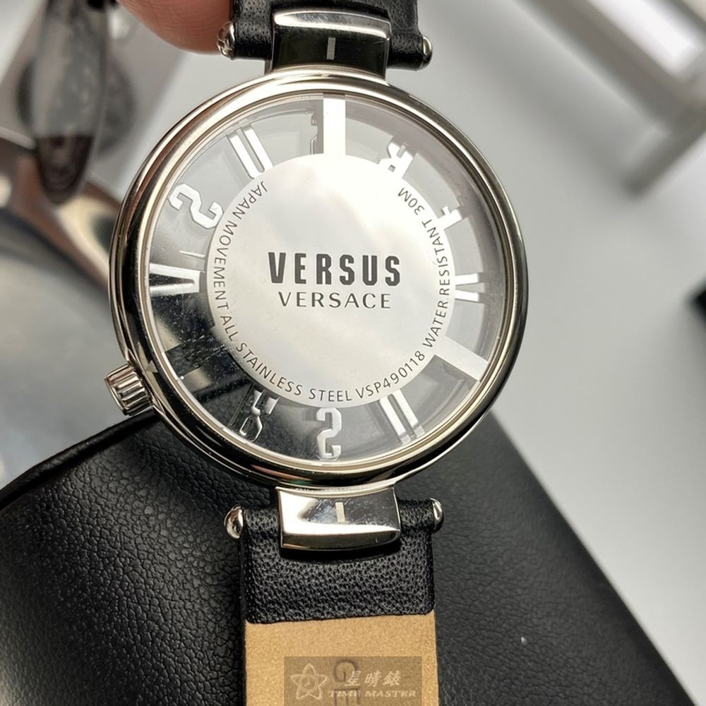 VERSUS VERSACE:手錶,型號:VV00089,女錶36mm銀錶殼銀色錶面真皮皮革錶帶款-細節圖5