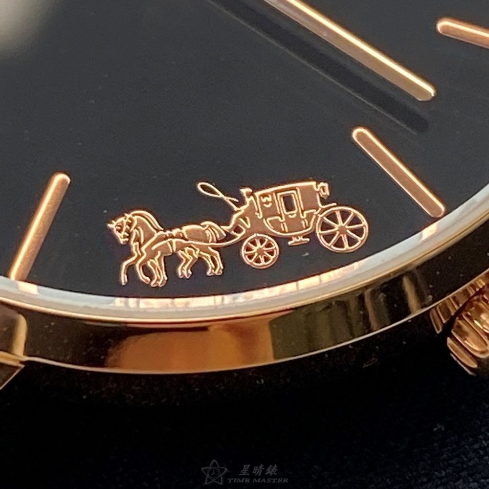 COACH:手錶,型號:CH00026,女錶32mm玫瑰金錶殼黑色錶面米蘭錶帶款-細節圖3