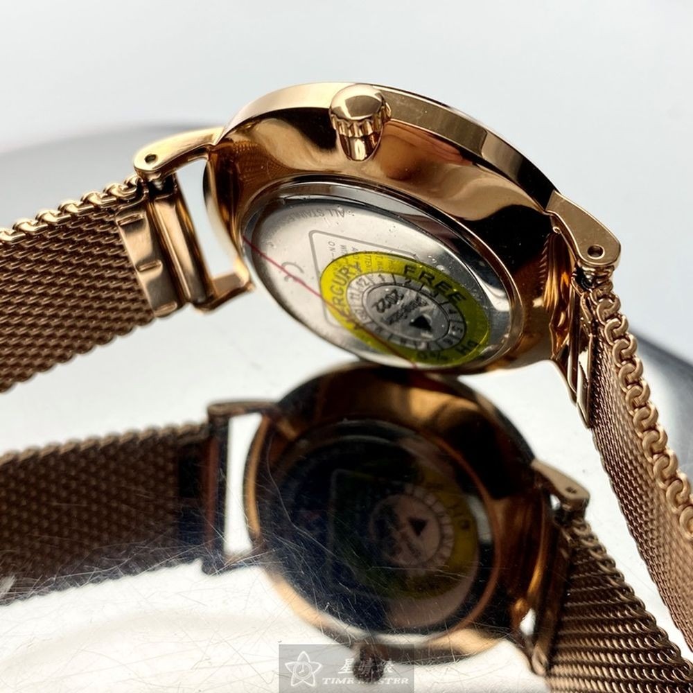 COACH:手錶,型號:CH00026,女錶32mm玫瑰金錶殼黑色錶面米蘭錶帶款-細節圖7